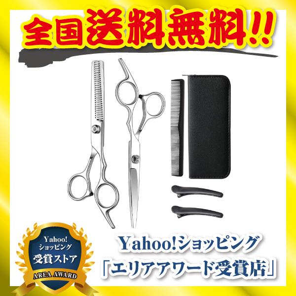 髪切りハサミ 散髪用ハサミ 散髪 ヘアカット 売れ筋 すきばさみ 散髪セット 散髪ケープ セルフカット 収納ケース付 初心者用 プロ用 くし プロハサミ