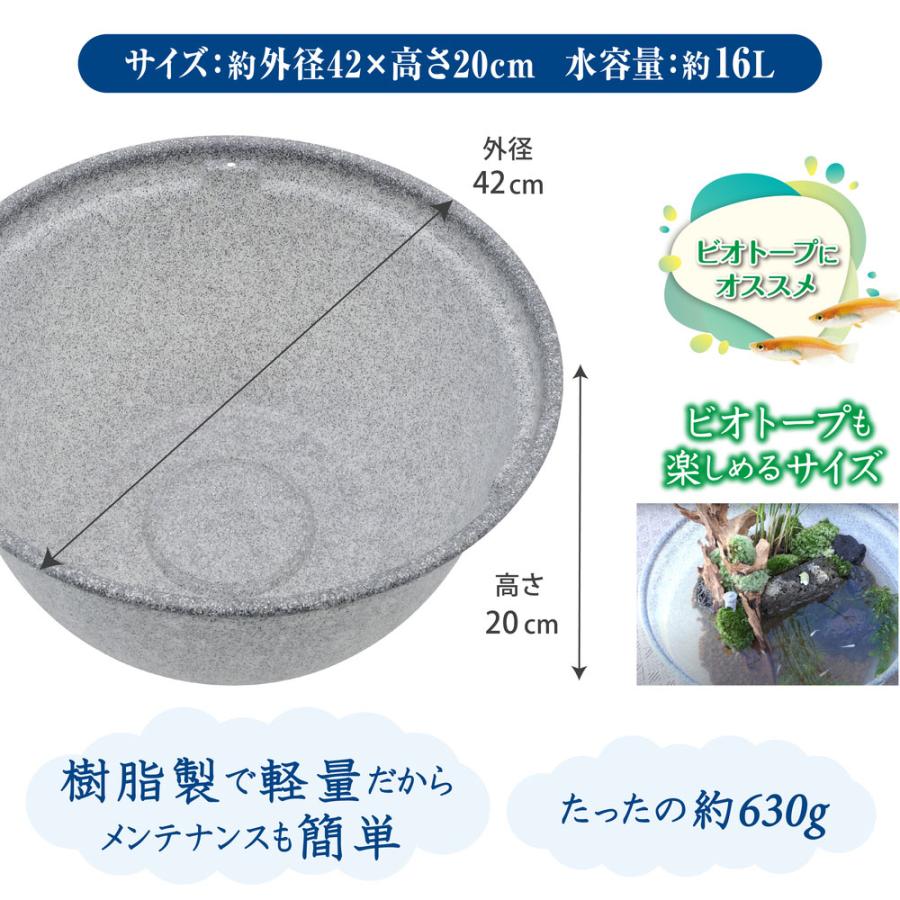 GEX（ジェックス） メダカ元気 メダカのための飼育鉢 みかげ420