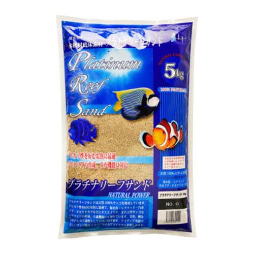 水槽用 サンゴ砂 細目 ネット入り ジュン JUN プラチナリーフサンド NO.0 5kg 天然サンゴ砂・超極細粒