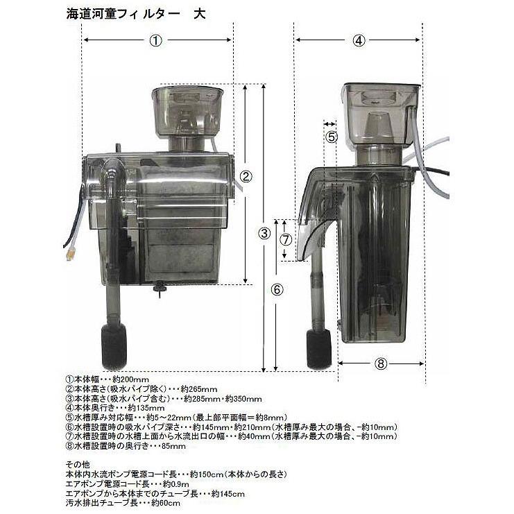 カミハタ　海道河童　大　熱帯魚・アクアリウム/フィルター・エアレーション器具/フィルター｜tropicalworld｜02