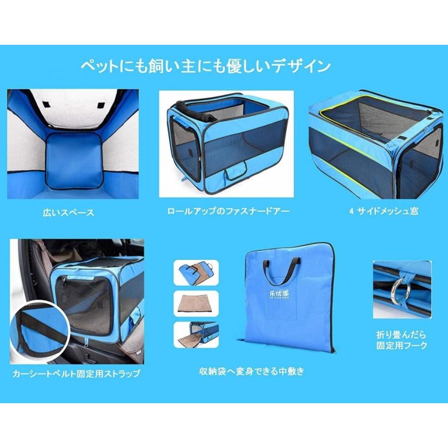 犬用ケージ大型犬用ペット用室内屋外車用車載お出かけ用ソフトケージ クレートキャリーコンテナ 中敷付き軽量折り畳み式レジャー用コンパクト収納 L A Simple Is Best 通販 Yahoo ショッピング