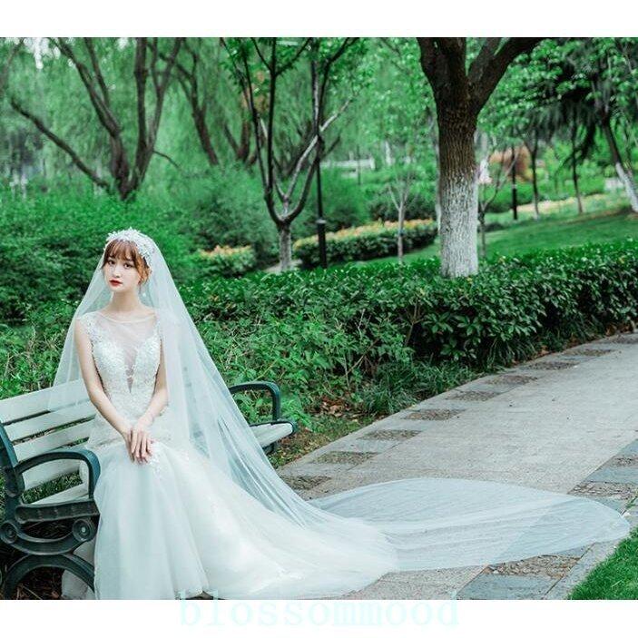 品質満点 ウエディングベールロングベールダウンベールレース刺繍3 1 5ｍブライダル結婚式ベール花嫁披露宴ウェディング小物二次会 Islamdunyasinabakis Yyu Edu Tr