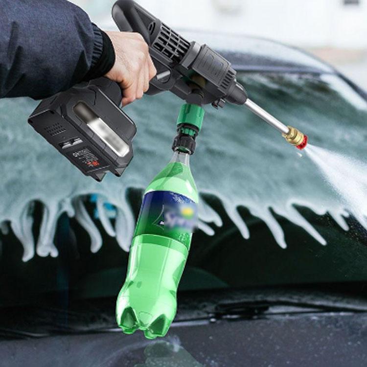 高圧洗浄機 コードレス 充電式 16点セット 大容量バッテリー2個付 高圧