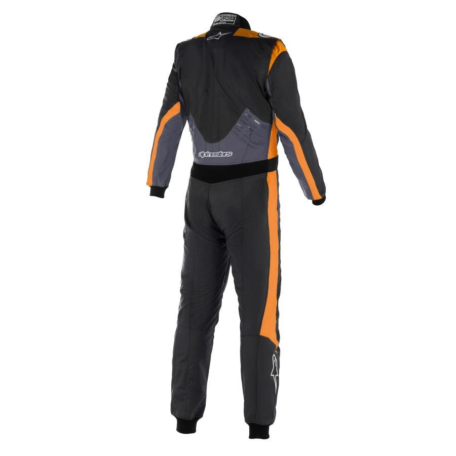 アルパインスターズ レーシングスーツ 【FIA公認】GP PRO COMP v2 SUIT FIA公認 (8856-2018規格) ブラック / アスファルト / 蛍光オレンジ (1204)の画像