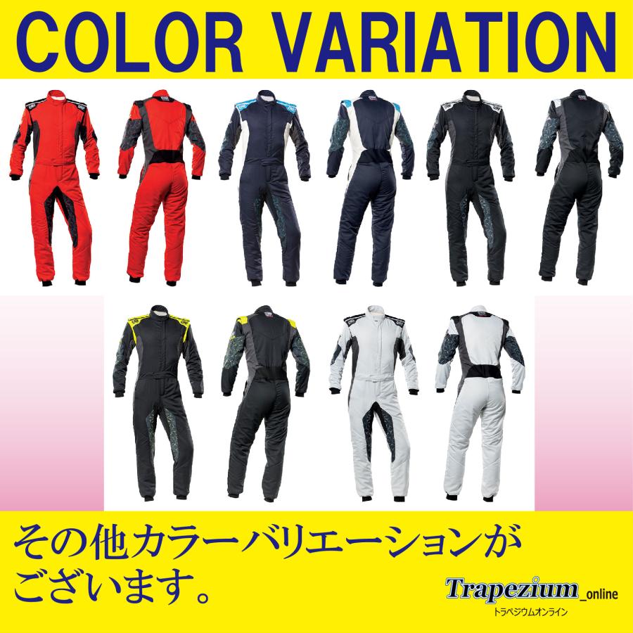 OMP レーシングスーツ 【FIA公認】TECNICA HYBRID SUIT テクニカ ハイブリット (8856-2018規格) シルバー/ブラック(089)の画像