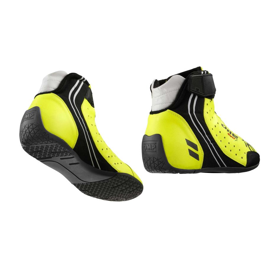 OMP レーシングシューズ 【FIA公認】 ONE EVO X SHOES ワン エボ X シューズ 2024 FIA公認 (8856-2018規格) 蛍光イエロー(099)_2