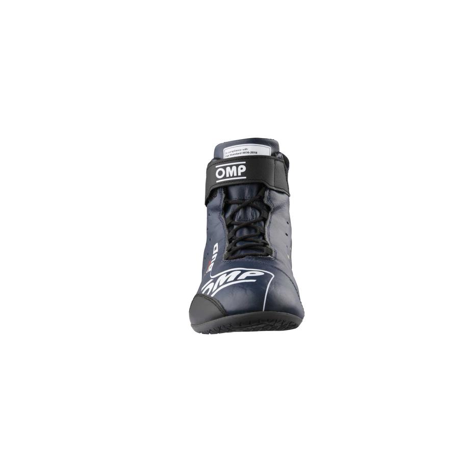 OMP レーシングシューズ 【FIA公認】 ONE EVO X SHOES ワン エボ X シューズ 2024 FIA公認 (8856-2018規格) ネイビーブルー/シアン(244)_1