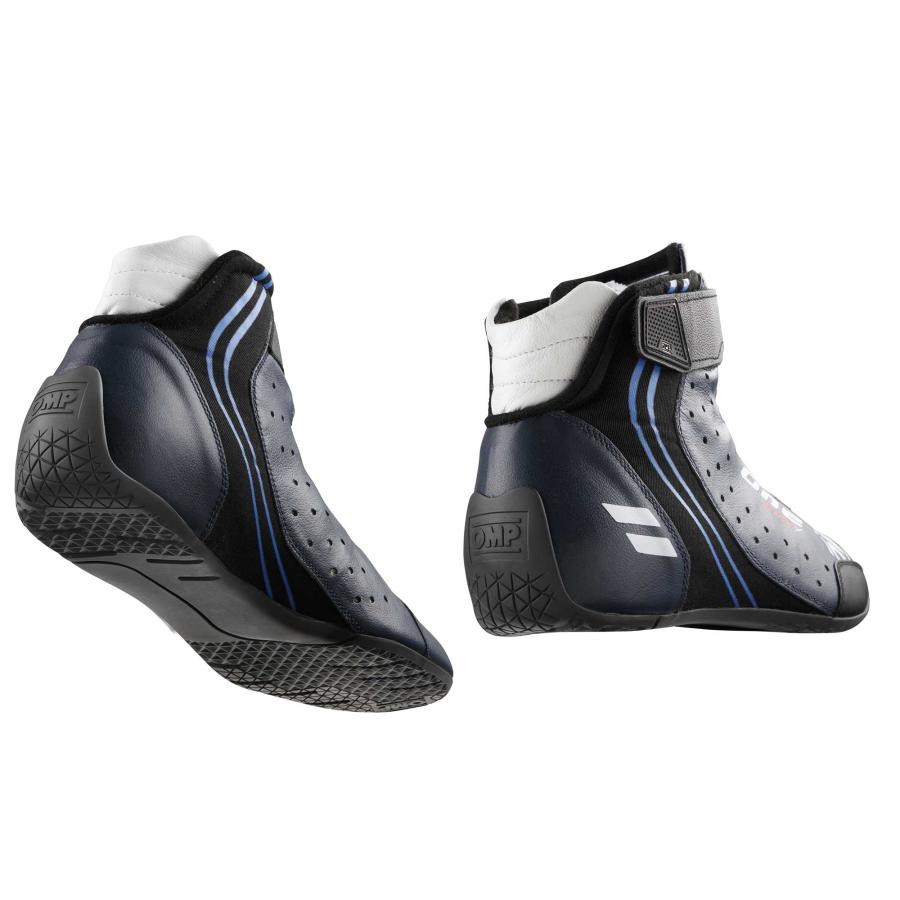 OMP レーシングシューズ 【FIA公認】 ONE EVO X SHOES ワン エボ X シューズ 2024 FIA公認 (8856-2018規格) ネイビーブルー/シアン(244)_2