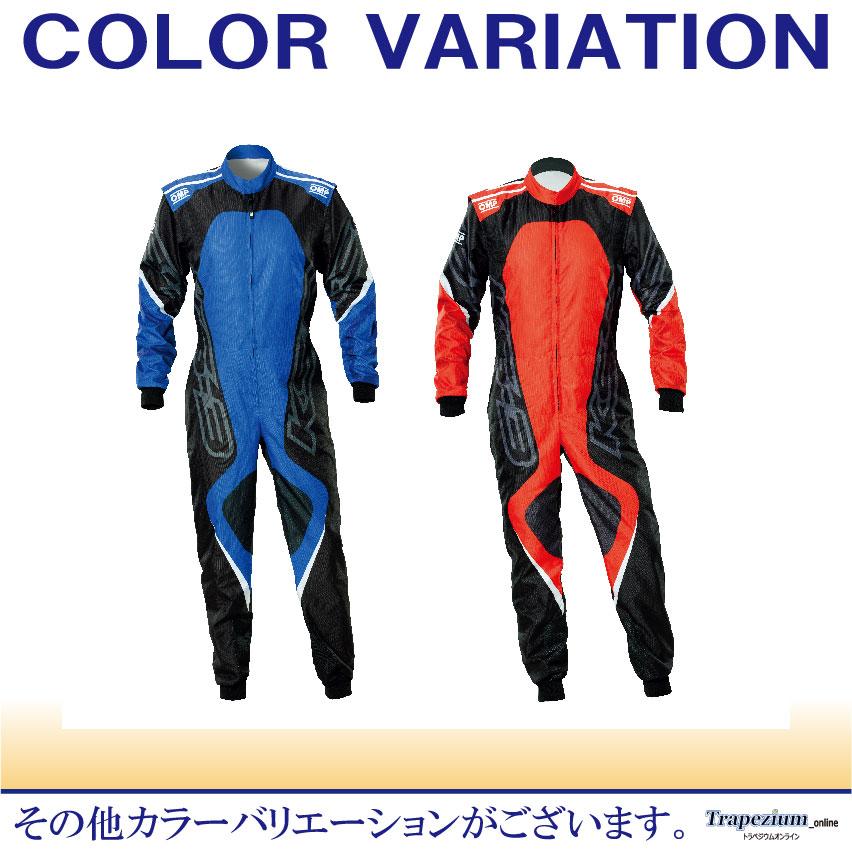 OMP カートスーツ【FIA公認】KS-3X ART OVERALL (8877-2022規格) ブラック / ブルー(075)_3