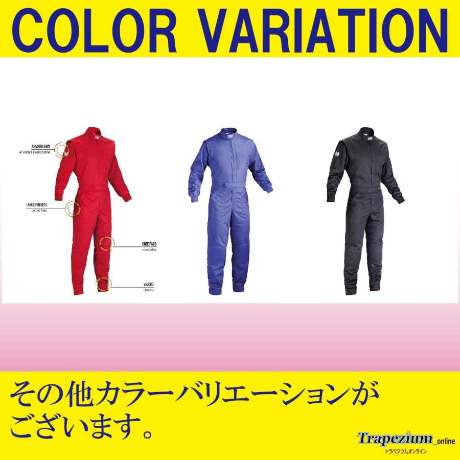 OMP SUMMER Meca suit サマー ドライビング＆メカニックスーツ （子供用） ブラック (071)｜trpzo｜03