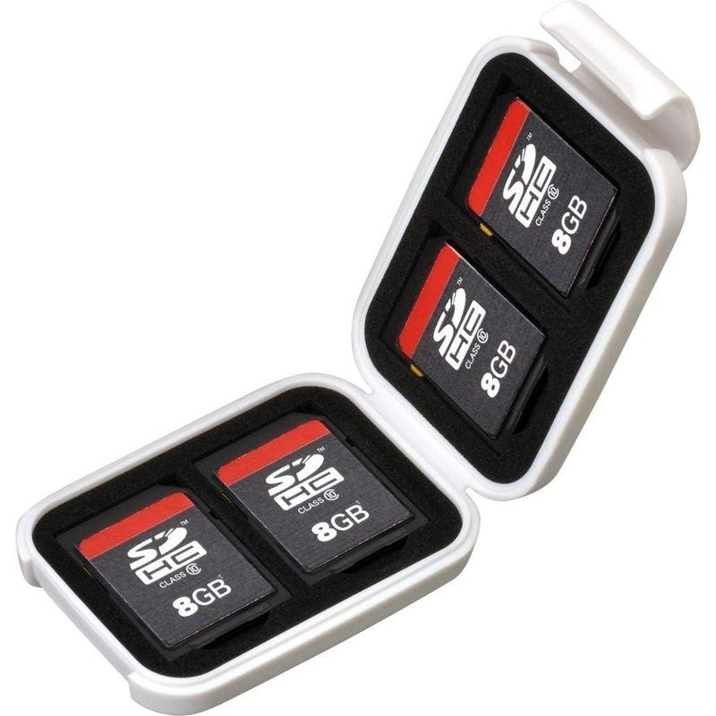 ハクバ HAKUBA ポータブルメディアケース S (SD/MicroSDカード用) 各4枚ずつ収納 ホワイト 帯電防止 衝撃吸収クッション｜trstore2310｜05