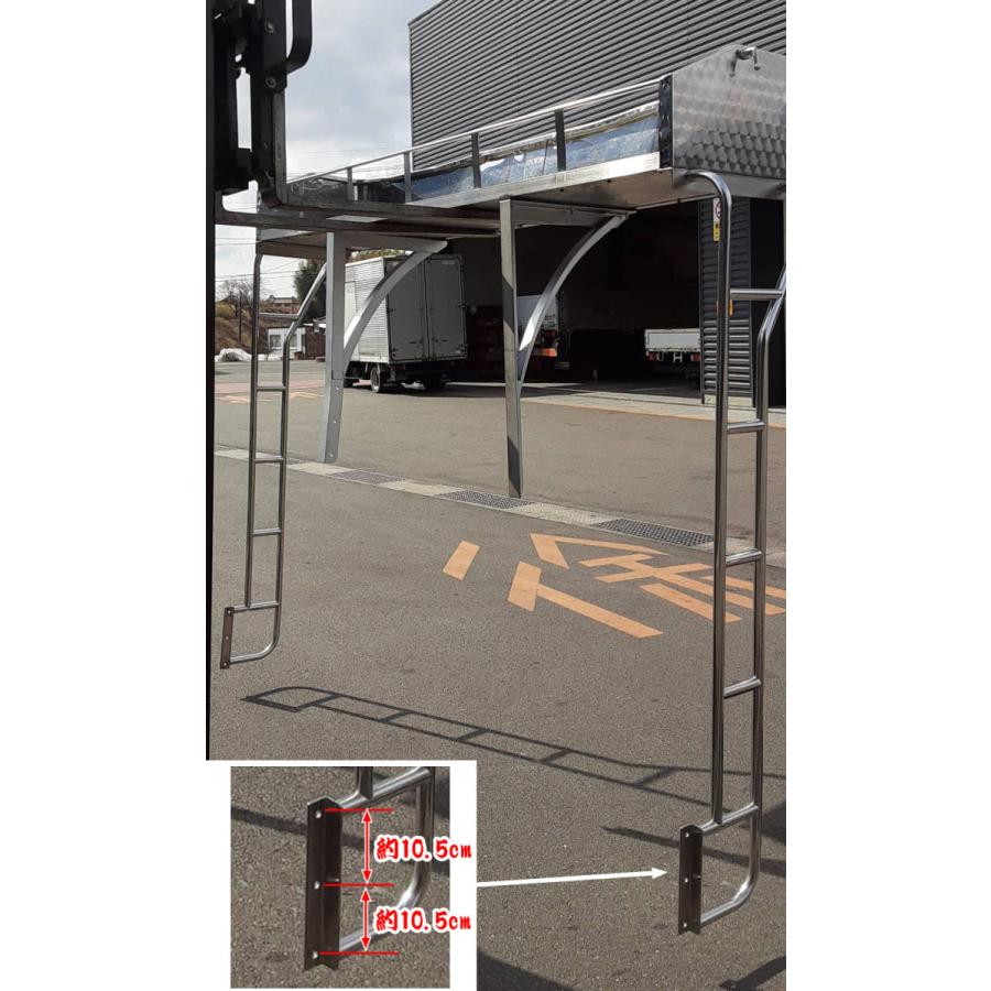 ウロコ調 シートデッキ シートラック ラダー セット いすゞ ギガ LKG