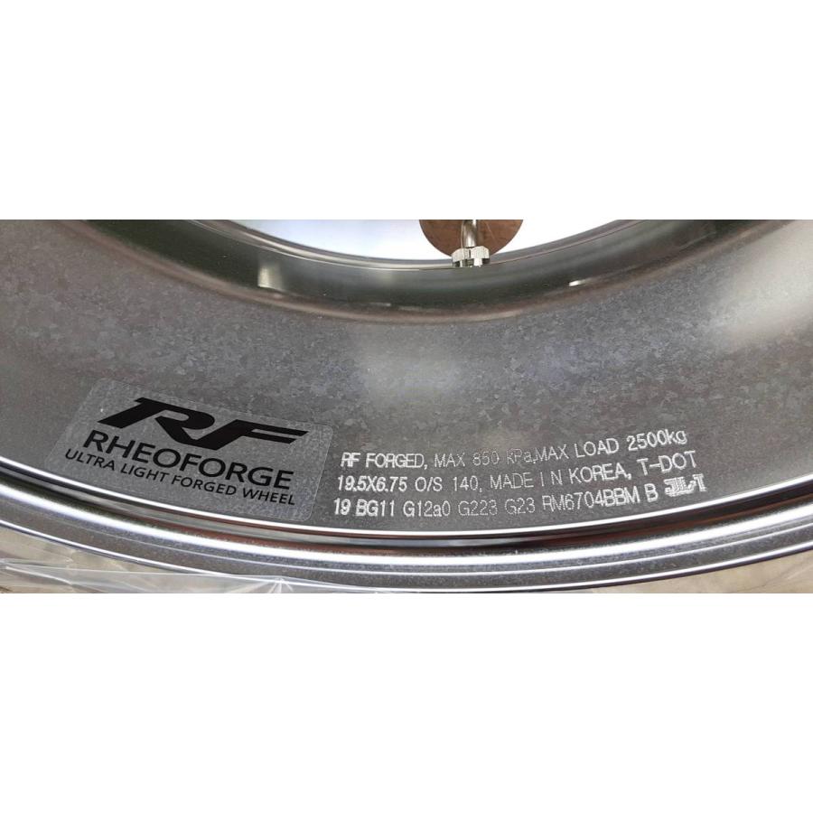 トラック バス 鍛造 アルミホイール 19.5×6.75 JIS 8穴 RF : トラック