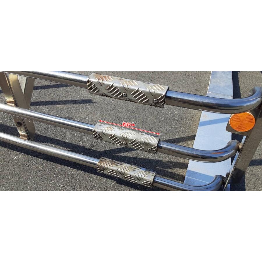 ステンレス サイドバンパー L/R 3段 丸パイプ UD 日産 クオン ステンレス サイドバンパー L/R 3段 丸パイプ UD 日産 クオン