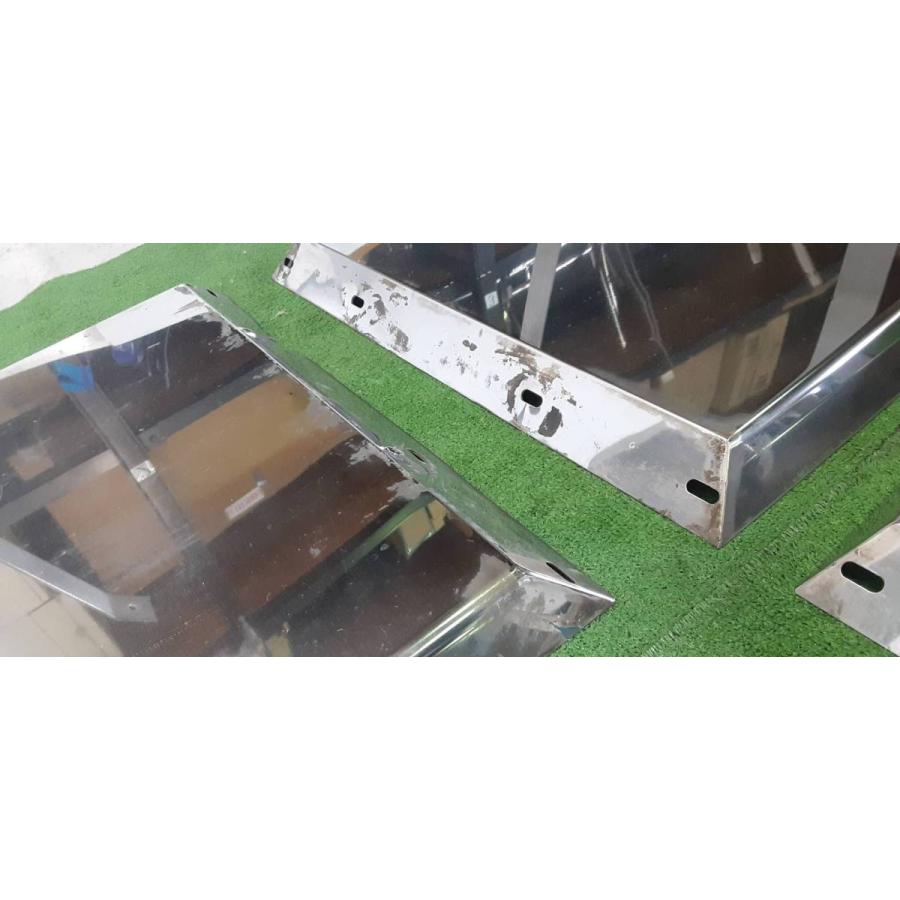 ステンレス製 フェンダー リアフェンダー 泥除けゴム ステー付き たれ