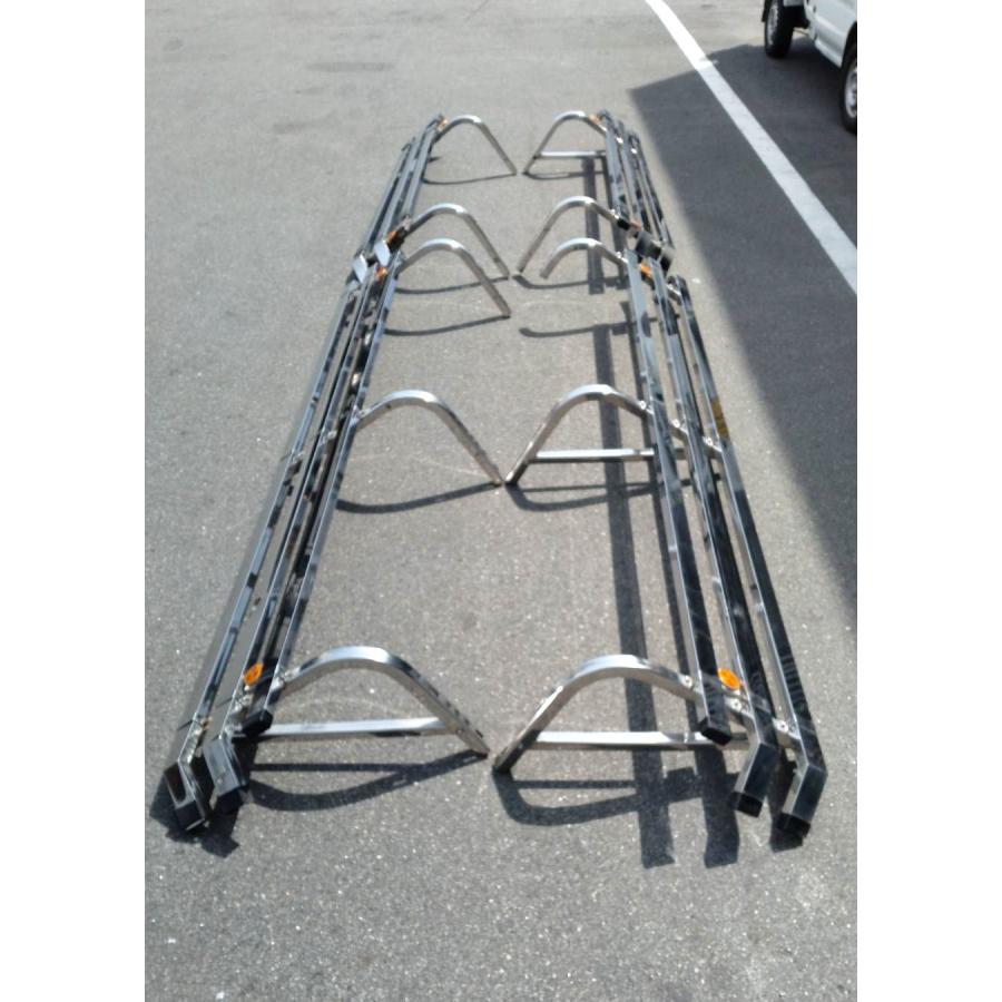 トラック ステンレス サイドバンパー L/R 4点セット プロフィア取外し