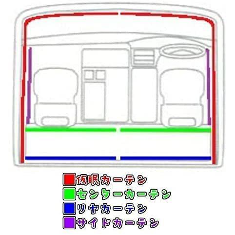 トラック仮眠カーテン2点セット 最終値下げです トラック用 2点セット 仮眠＆センターカーテン 黒 軽くて断熱性抜群