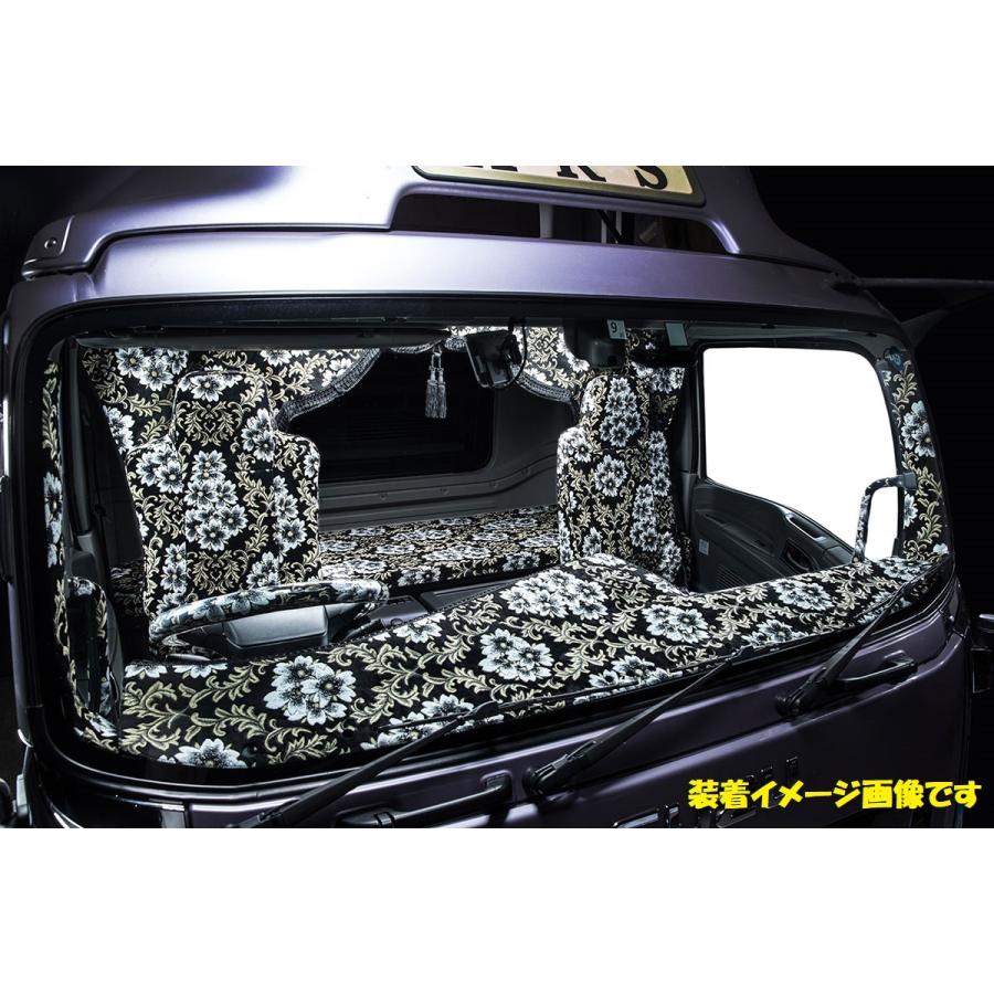 本店本店トラック用 ダッシュマット 日野用 金華山 桜 ブラック 標準