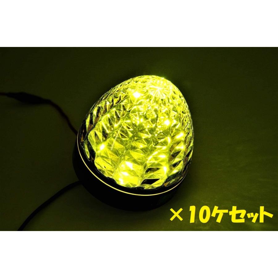 トラック用 LED クリスタル S マーカー 24V 黄色レンズ/イエロー トラック用 LED クリスタル S マーカー 24V 黄色レンズ/イエロー