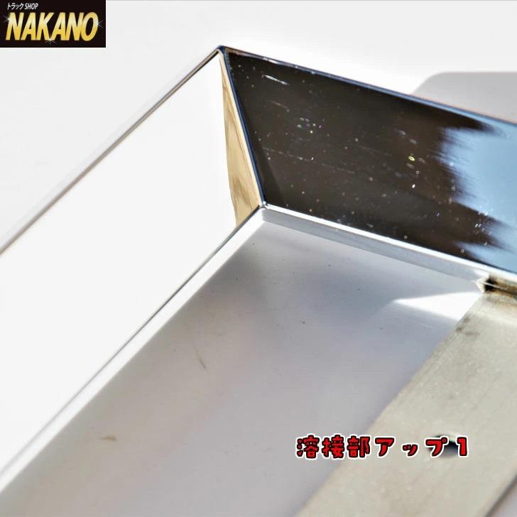 トラック用 ナンバー枠 電光対応 大型 38角オコシ 鏡面ステンレス 迫力満点｜truckshop-nakano｜03