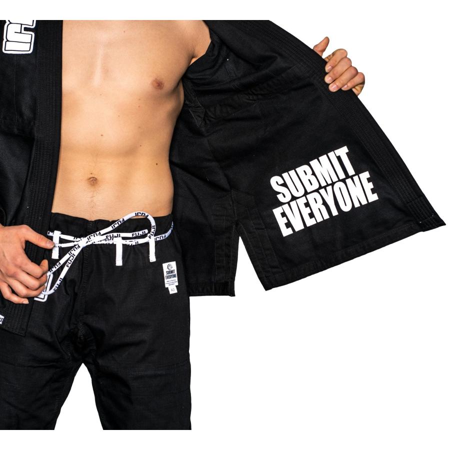ブラジリアン柔術 FUJI SPORTS フジ スポーツ Submit Everyone 黒色 A0