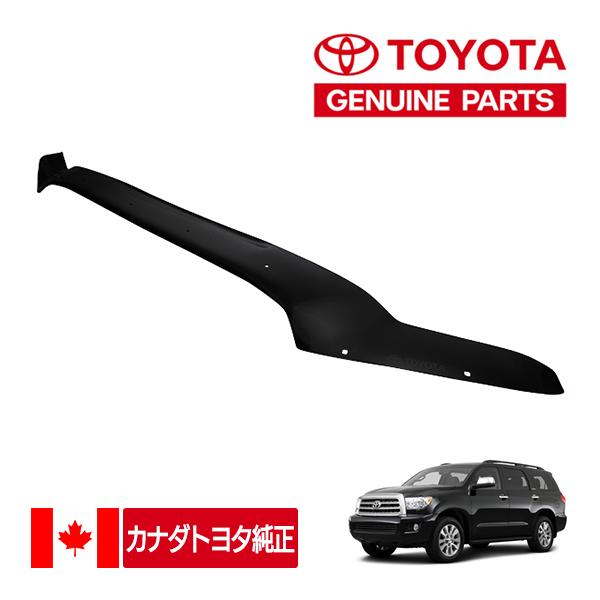 カナダトヨタ純正 セコイア 20122022y バグガード ボンネットプロテクター ディフレクター フロントガード スモークブラック