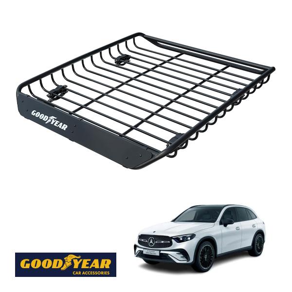 メルセデスGLC ルーフキャリア GOODYEAR正規品 スチール ルーフラック MEGA PRO メルセデスベンツ GLC