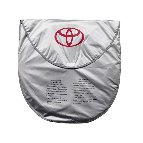 トヨタ純正 TOYOTAロゴ入 フロント サンシェード フロントガラス 収納 