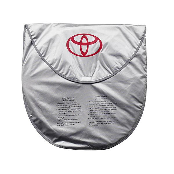 トヨタ純正 TOYOTAロゴ入 フロント サンシェード フロントガラス 収納