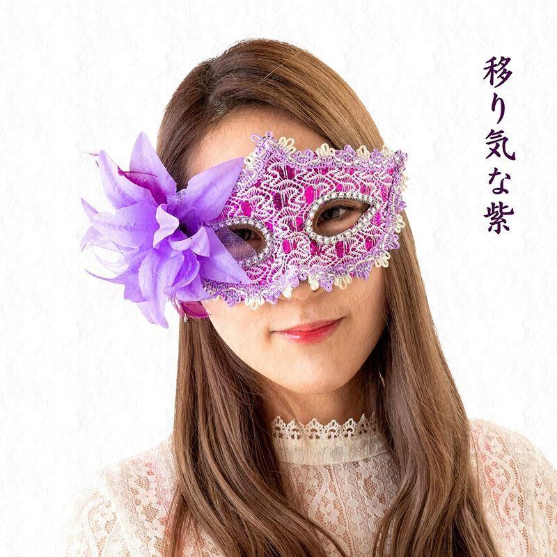 100％の保証Eiza 仮面 コスプレ 紫) 仮装 ハロウィン アイマスク (A 変装 赤 e035 黒 ベネチアンマスク 3個セット 祭り用品 