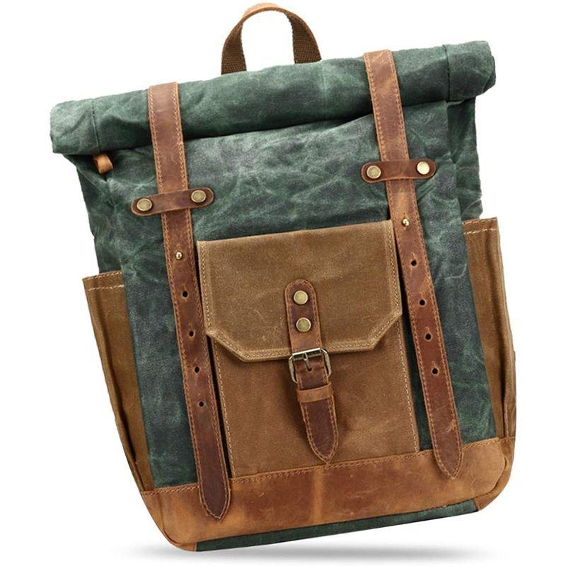 新しいブランド スッキリ収納 デイパック バックパック スクエアバッグ ロールトップ レディース メンズ リュックサック Fandare 通学 キャ 大容量 その他バッグ Www Sohojapanesedining Com