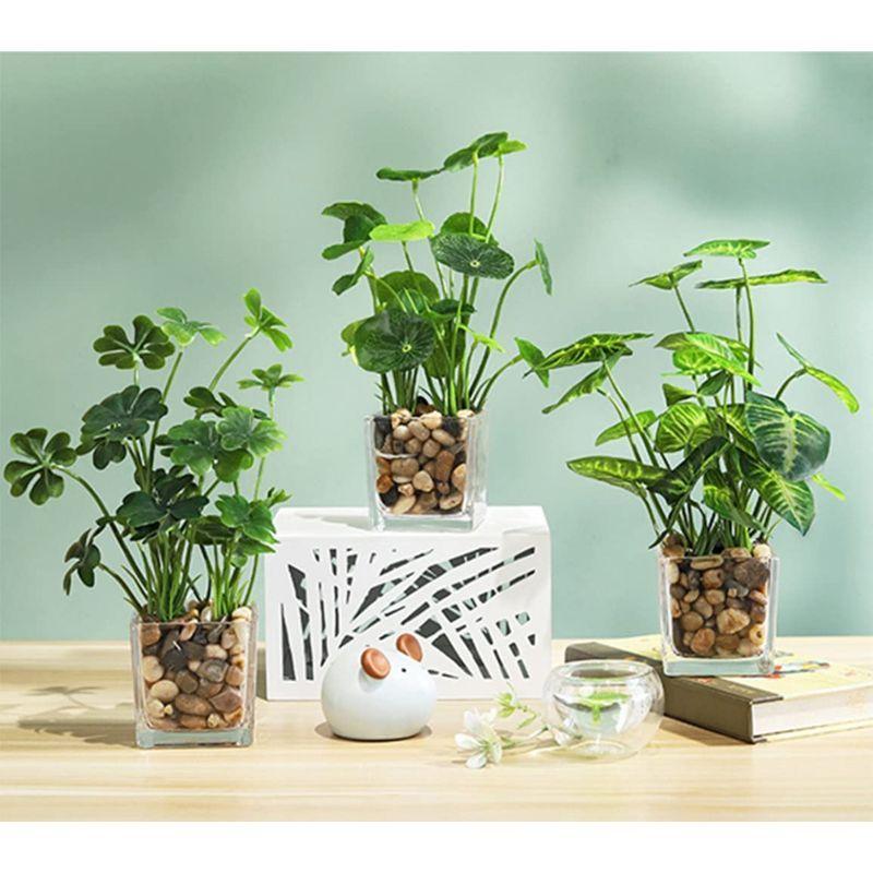 Aicvhin 人工観葉植物 造花 簡単世話いらず プレミアム 観葉植物 光触媒