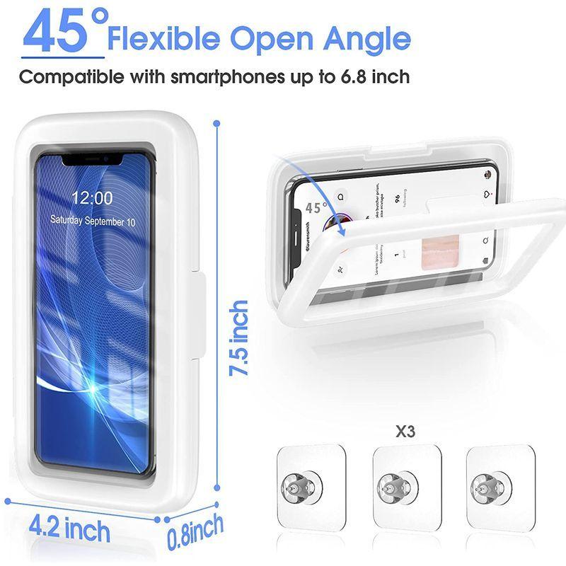 残り1点 お風呂 スマホスタンド 壁掛けスマホスタンド 角 480 回転 219 Icpo0fl0 Www 4dgelateria Com Br