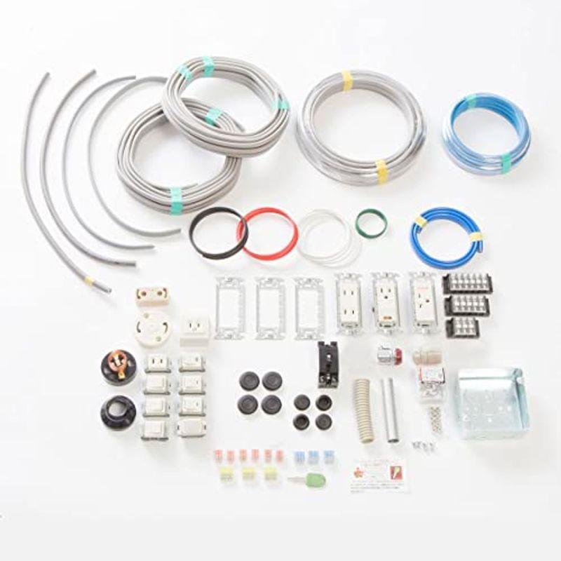 第二種電気工事士技能試験の練習材料セット 2022年版 (電線1回分+器具)