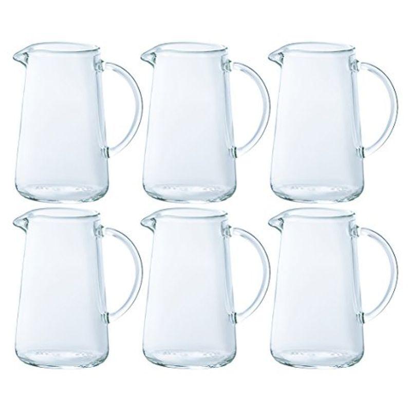 アデリア ガラス ミルクピッチャー 80ml 台形 M 6個セット H-4752