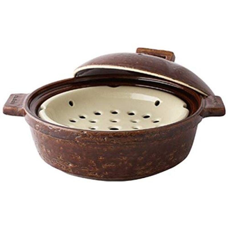 長谷園 ビストロ蒸し鍋 (大) アメ CK-32