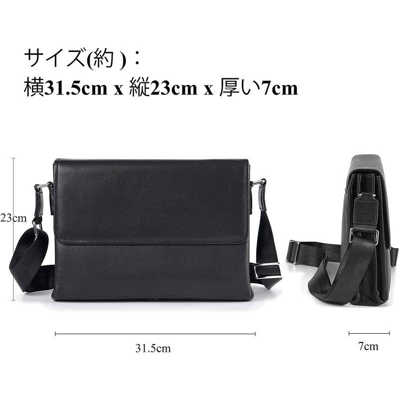 Balidiya ショルダーバッグ メンズ 本革 牛革 斜め掛けバッグ メッセンジャーバッグ 鞄 通勤 通学 メンズバッグ レザー ショルダーバッグ メンズ 本革 牛革 斜め掛けバッグ メッセンジャーバッグ 鞄 通勤 通学 メンズバッグ レザー
