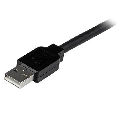 StarTech.com USB 2.0 アクティブ延長ケーブル 35m Type-A(オス) - Type-A(メス) USB2.0 リピータケーブル USB2AAEXT35M Type
