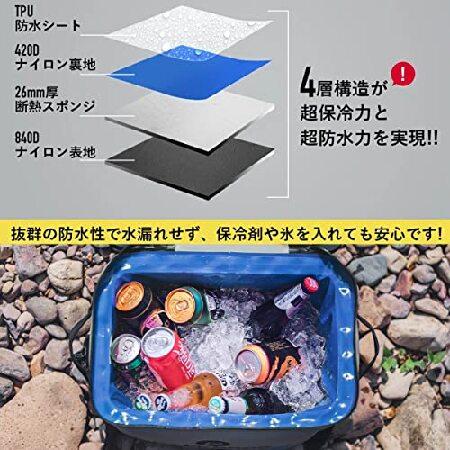 中古 ROCKBROS(ロックブロス)クーラーボックス ソフト 保冷力48時間 最強 ソフトクーラー 断熱材 大容量18L 保冷バッグ クーラーバッグ 全面防水 大きめ BBQ 釣り キ 【W2038834439】(12785円)