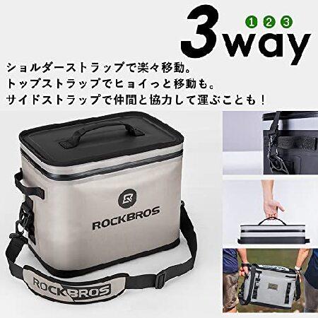 中古 ROCKBROS(ロックブロス)クーラーボックス ソフト 保冷力48時間 最強 ソフトクーラー 断熱材 大容量18L 保冷バッグ クーラーバッグ 全面防水 大きめ BBQ 釣り キ 【W2038834439】(12785円)