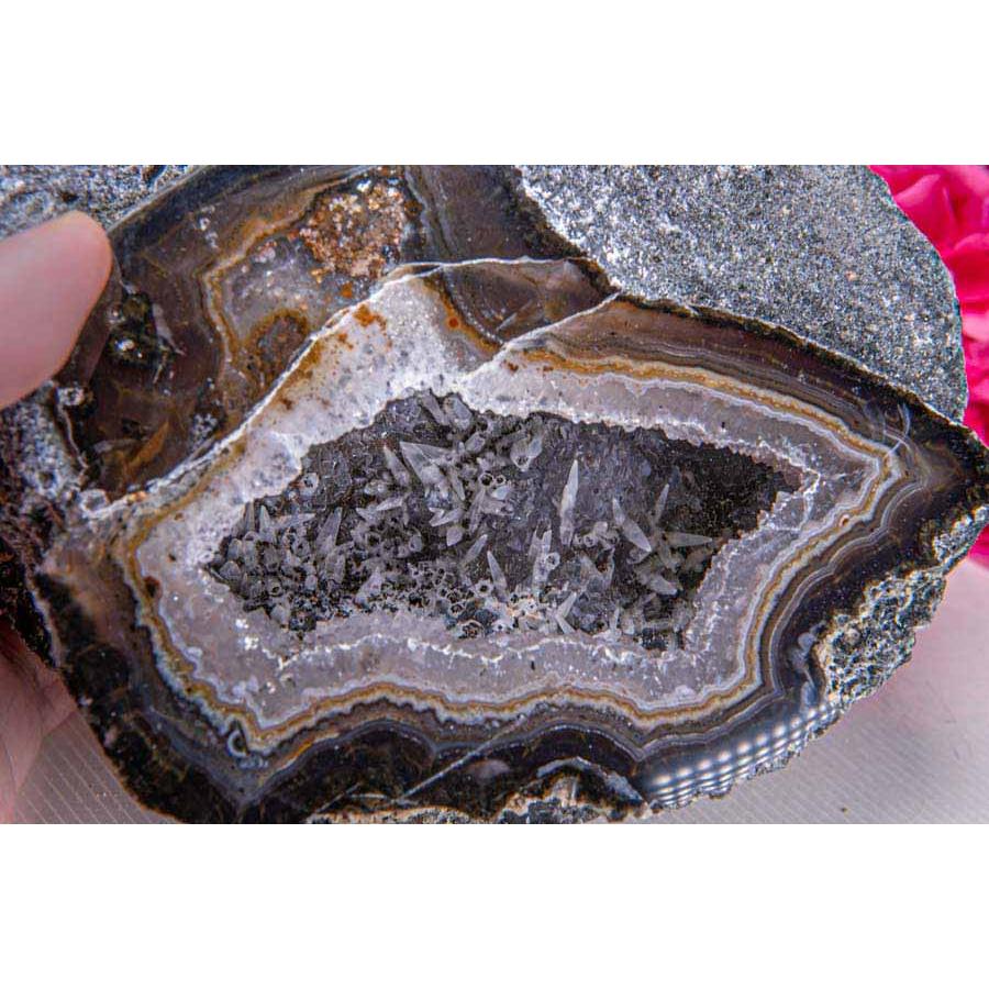 トレジャーメノウ 瑪瑙 原石 1831g メノウ ジオード パワー