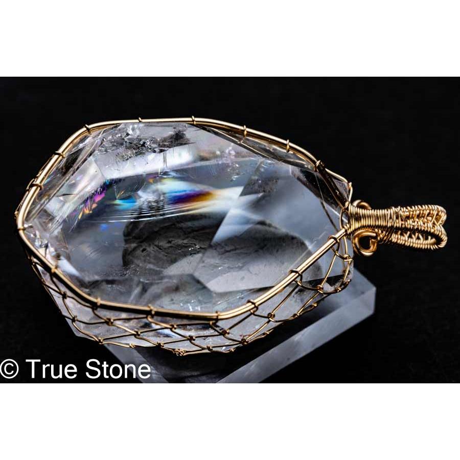 アイリスクォーツ レインボー水晶 ペンダントトップ 34g レインボー