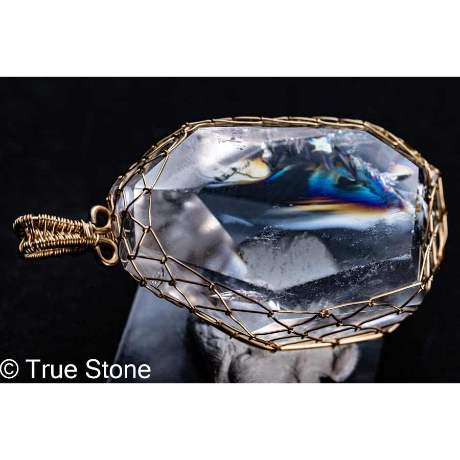 アイリスクォーツ レインボー水晶 ペンダントトップ 34g レインボー