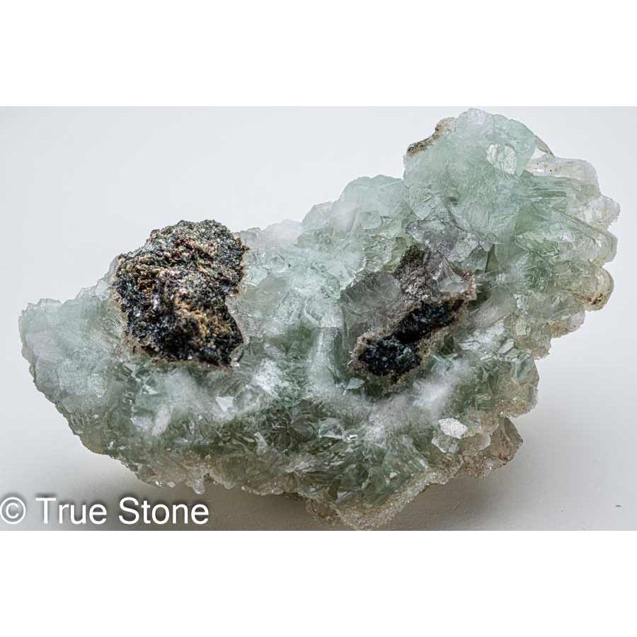 希少 グリーン アポフィライト クラスター 魚眼石 177g 天使の