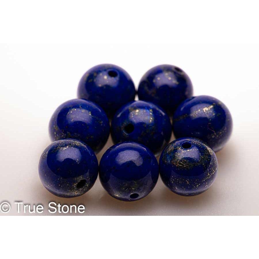 AAAA 天然 ラピスラズリ 粒 セット販売 8mm-8.4mm 染色 着色 溶錬一切