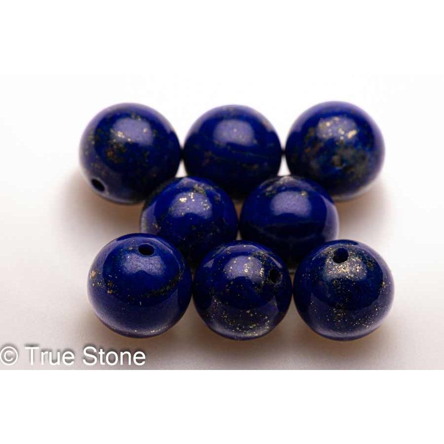 AAAA 天然 ラピスラズリ 粒 セット販売 8mm-8.4mm 染色 着色 溶錬一切