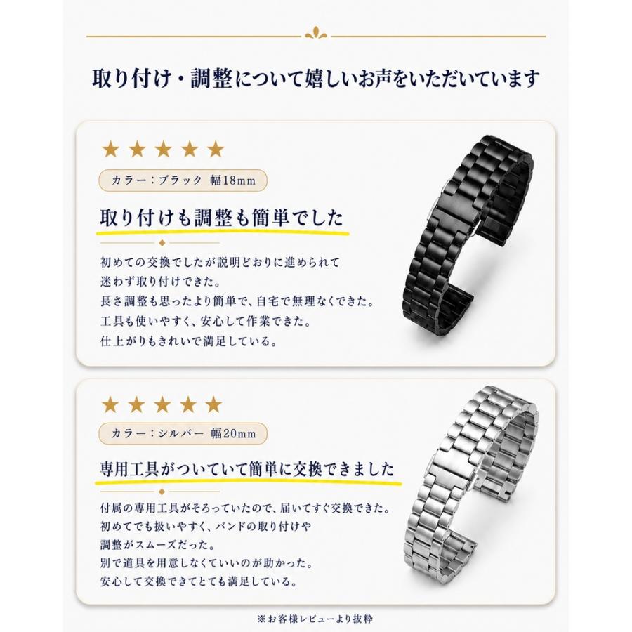腕時計 ベルト 交換 バンド ステンレス スマートウォッチ 調整 16mm