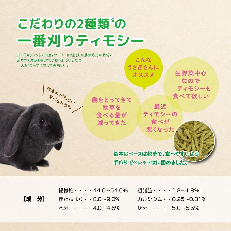 ウーリー Pere☆Boku ダブルティモシー (ペレット牧草) うさぎ 牧草