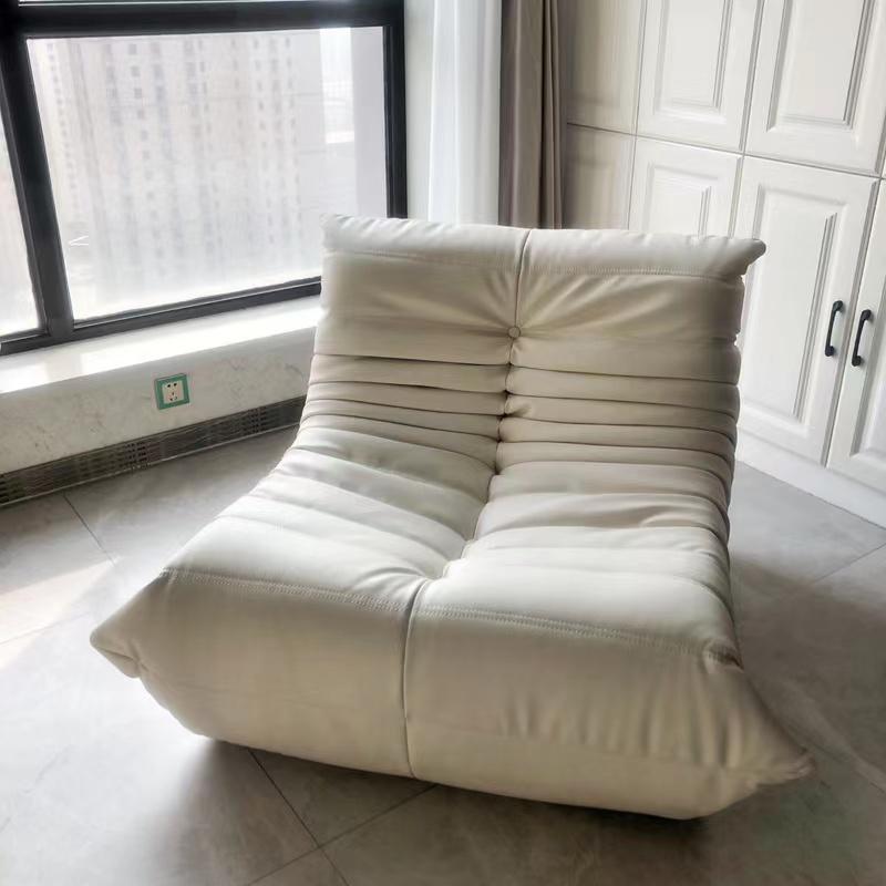 限定素材を使用 キャタピラーソファ オットマン付き 一人掛けソファ デザインチェア シングルソファ ソファ 一人掛け 座椅子 椅子 一人用 ファブリック おしゃれ 【2229877613】(13983円)