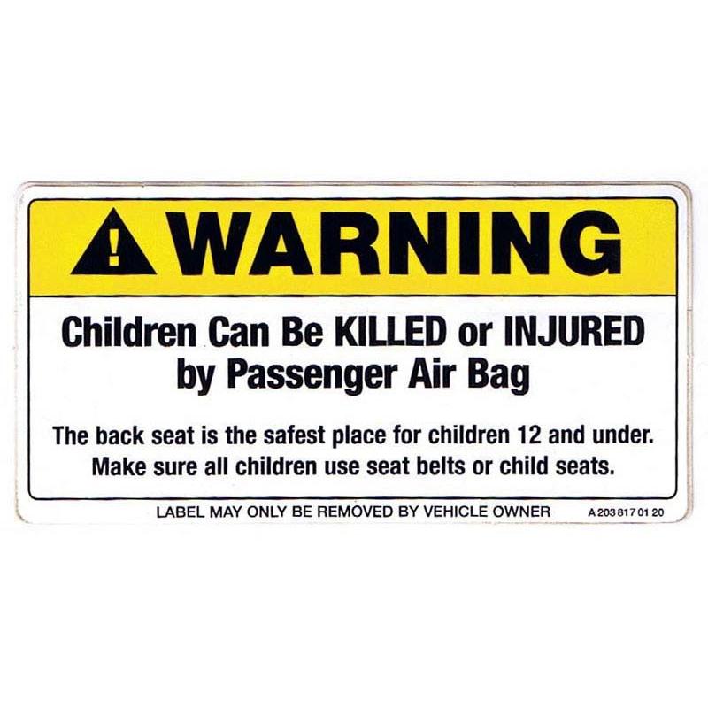 Mercedes-Benz（メルセデス・ベンツ） コーション・ラベル・チャイルド